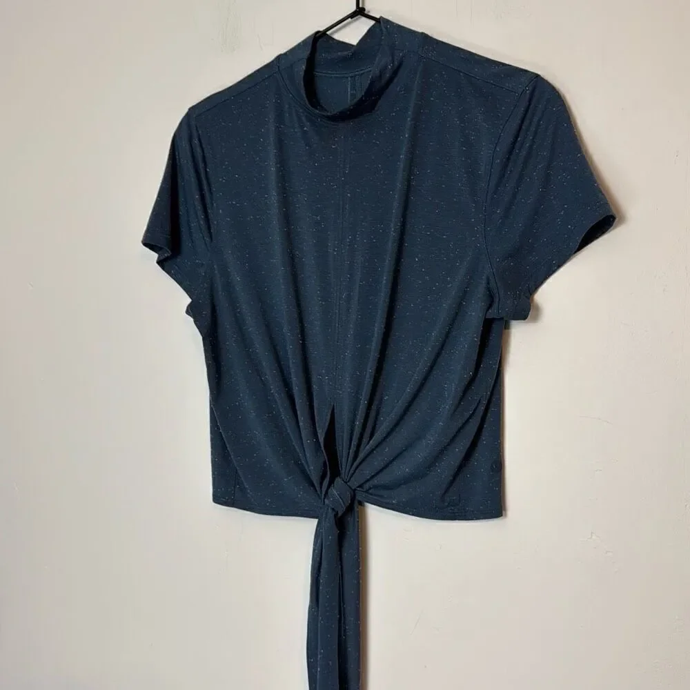 Lululemon Athletica Time to Restore Mock Neck Short Sleeve 8